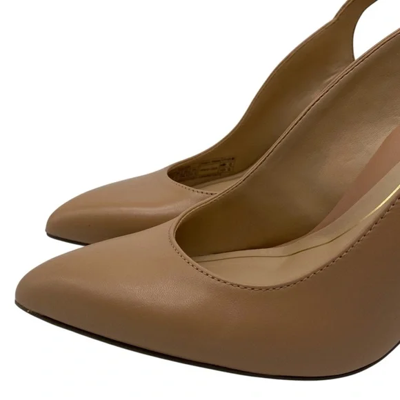Vionic Womens Shoes Adalena Pumps Sz 6.5 Tan Leather Point Toe Cushioned Comfort - Picture 3 of 10